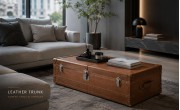 เปลี่ยนหีบหนังให้กลายเป็น Coffee Table