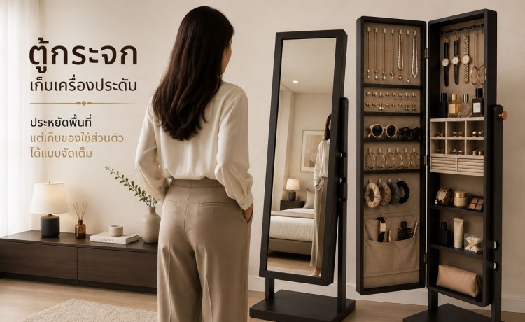 ตู้เก็บจิวเวลรี่ ประหยัดพื้นที่