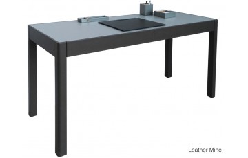 LEX | โต๊ะทำงานหุ้มท็อปหนังแท้